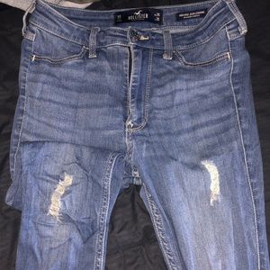 Ultra High Rise Ripped Jeans